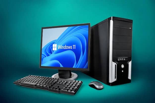 A Windows desktop computer.